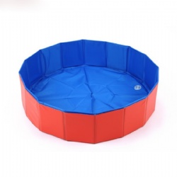 Foldable Dog Pool Pet Bath Inflatable Swimming Tub Collapsible Bathing Pool for Dogs Cats Portable Durable PVC Composite Cloth