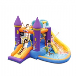 Factory price Inflatable bounce house slide jumping trampoline castle house with inflator suitable for children outdoor party