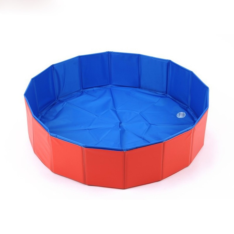 Foldable Dog Pool Pet Bath Inflatable Swimming Tub Collapsible Bathing Pool for Dogs Cats Portable Durable PVC Composite Cloth