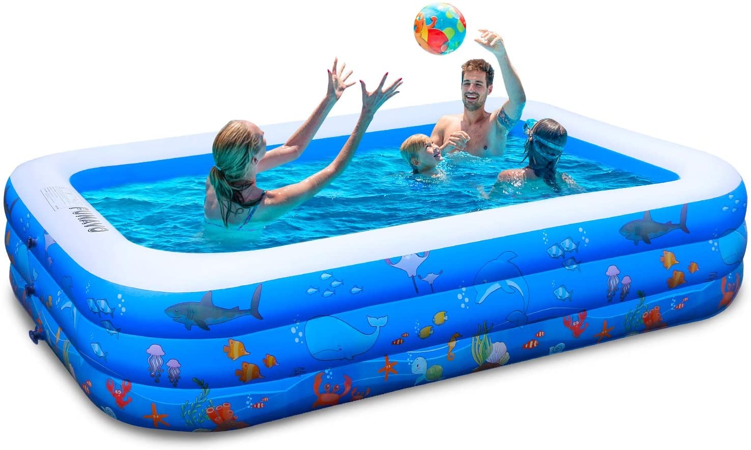 Family swimming pool Inflatable pool for family and children suitable in gardens backyards and outdoor summer water parties