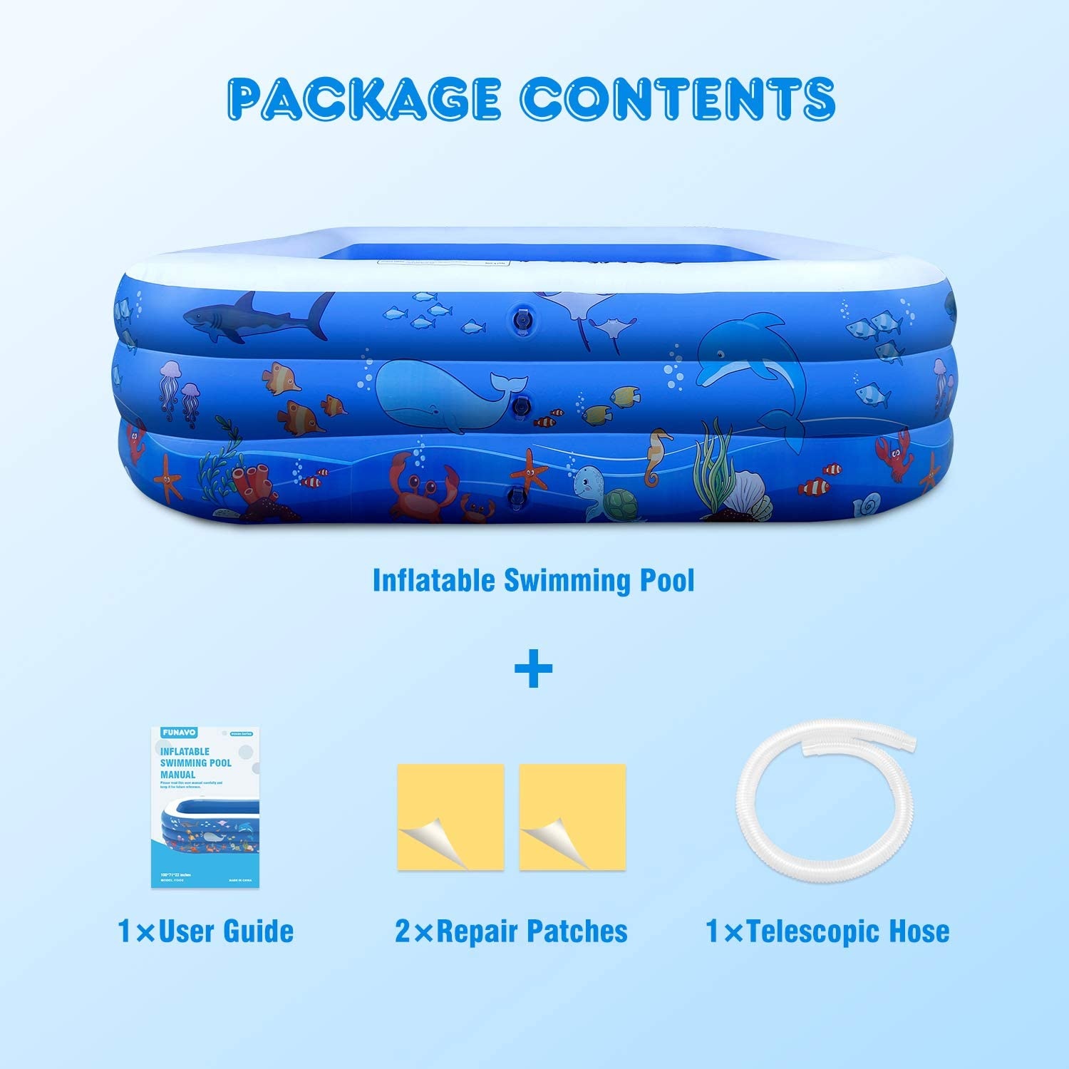 Portable for children family pool with Family-size inflatable pool inflatable children pool swimming  party in the summer