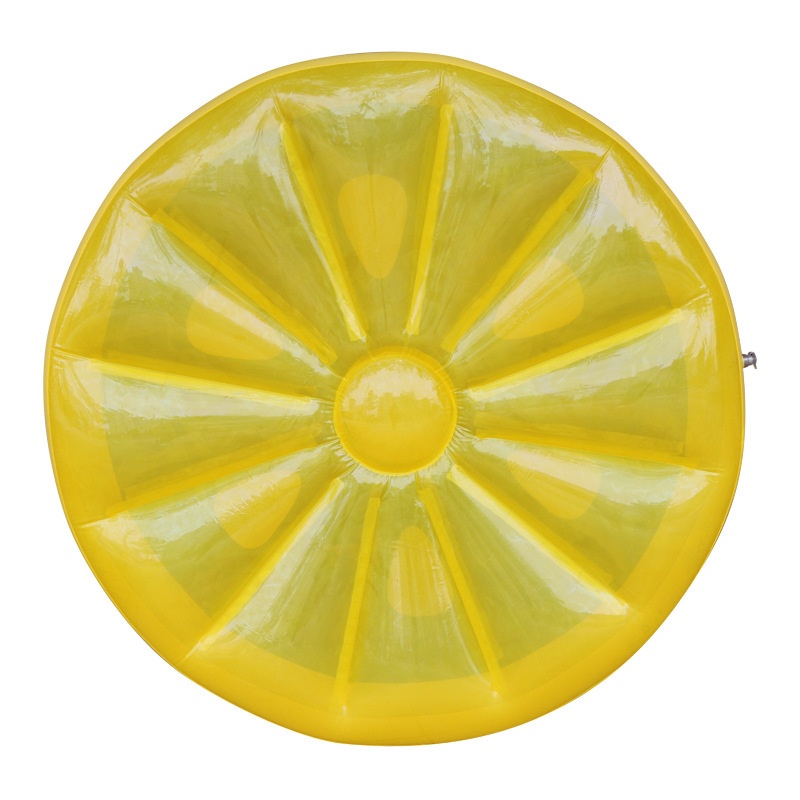 Manufacturers produce PVC water inflatable big lemon floating row 160CM  can be customized OEM swimming pool float