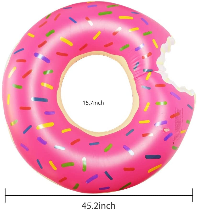 PVC Inflatable Water Doughnut Floating Row New Children's Water Doughnut Floating Boat Donut pool swimming ring inflatable