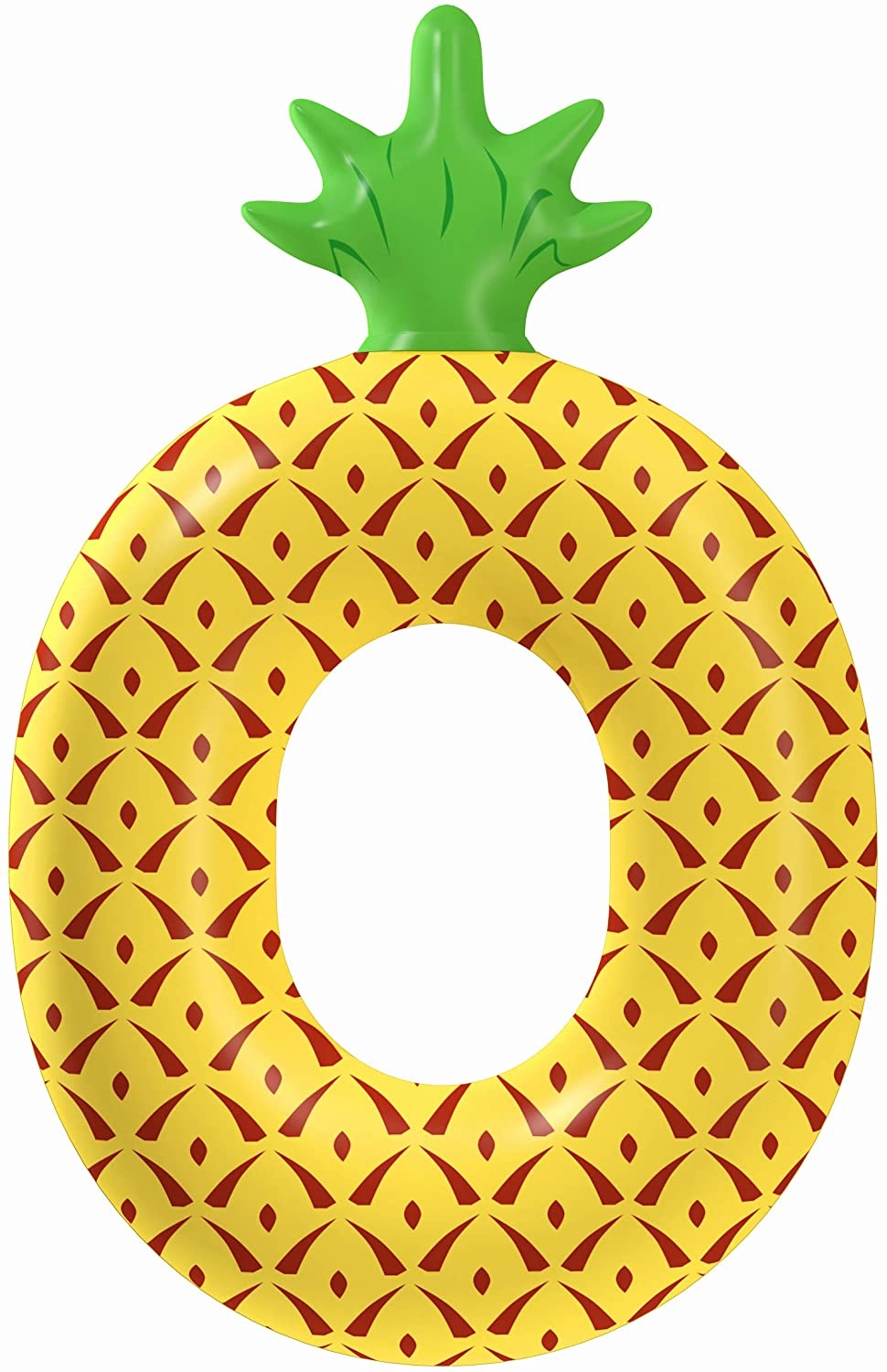 Pineapple pool swimming ring pvc adult children water toy floating row wholesale inflatable fruit tubes-floating pineapple slice