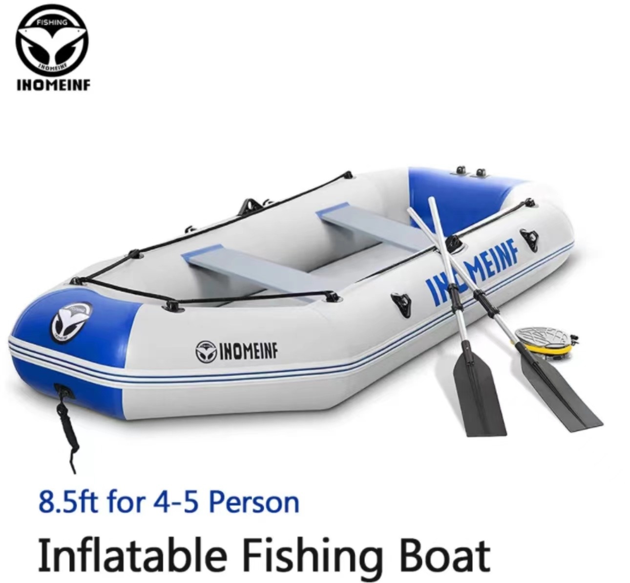 Hot Selling 260*128cm Inflatable Air Deck Fishing Boat PVC Durable for 4-5 persons inflatable fishing boat