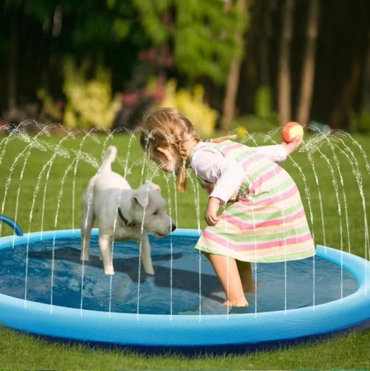 Hot Selling Pet Bathtub Dog Swimming Pool 100 /150 /170cm Paddling Pool Folding Bathtub Dog Sprinkler Pool The Portable Pools