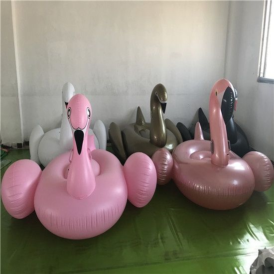 Summer Lake Swimming Water Rideable Swan Inflatable Float Toy ...
