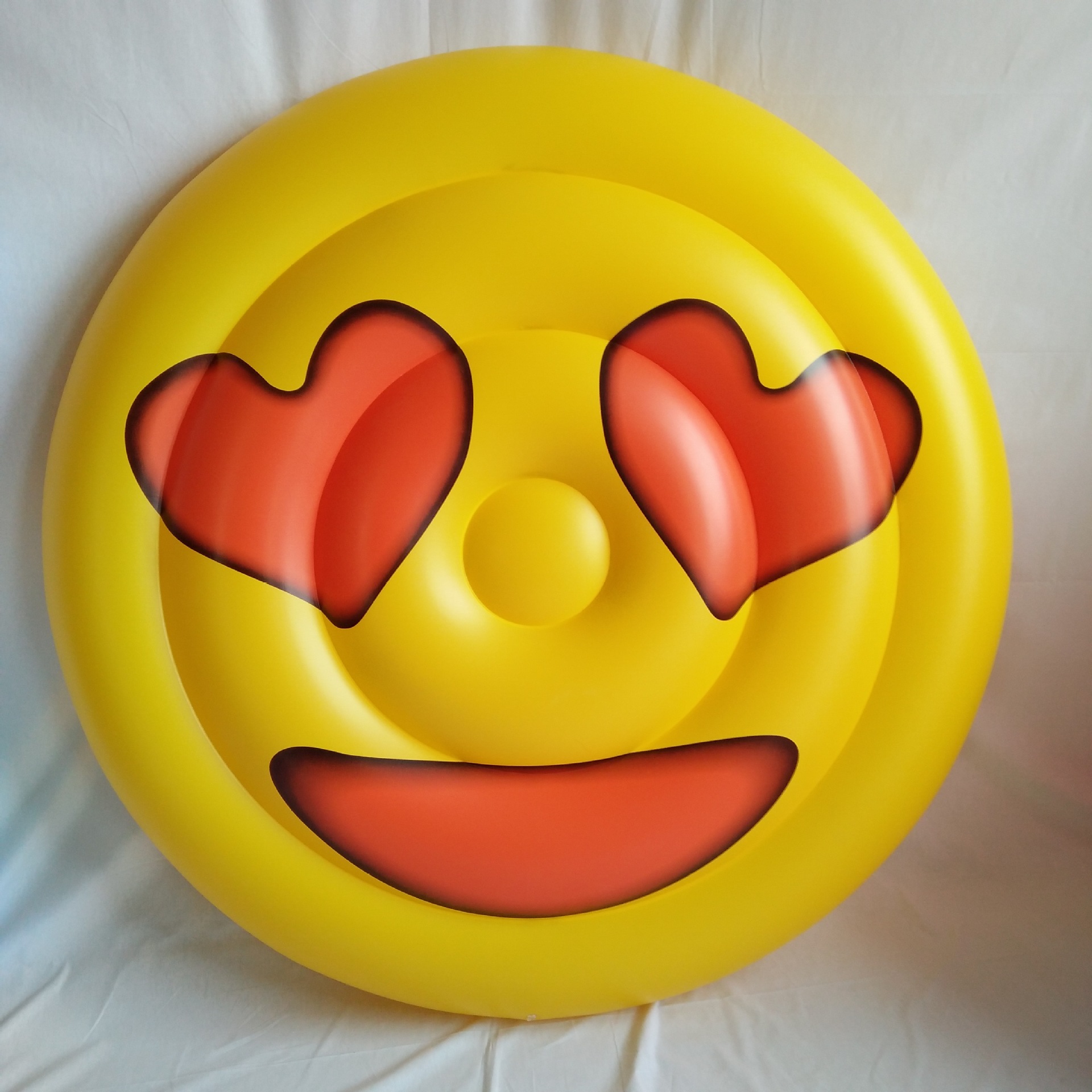 Smiley Inflatable Big face smiley water floating row PVC inflatable watch clear bag ...