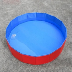 Foldable Dog Pool Pet Bath Inflatable Swimming Tub Collapsible Bathing Pool for Dogs Cats Portable Durable PVC Composite Cloth