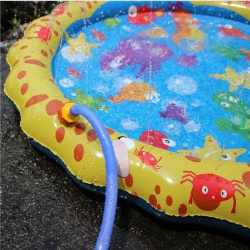 Children's sprinkler mat outdoor lawn sprinkler mat for kids water Splash Pad Sprinkler Mat indoor and outdoor portable