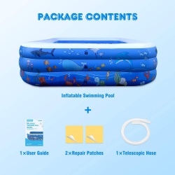 Portable for children family pool with Family-size inflatable pool inflatable children pool swimming  party in the summer