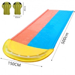 Lawn Water waterslide Water Slide mat Slip and Slide Extreme Giant Backyard Waterslide Summer Toys 500*150cm Slides Double