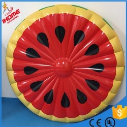 Fashion Cute Swimming Ring Watermelon Pattern PVC Inflatable Floating Bed on The Water Children's Pool Toys