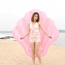 Seashell swimming pool float summer fun inflatable shell float pink shell swimming pool or beach toys suitable for children adul