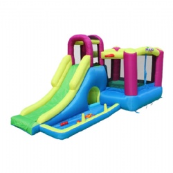 Multi-functional slide jumping bed naughty castle Children's slide inflatable castle outdoor indoor bouncer inflatable castle