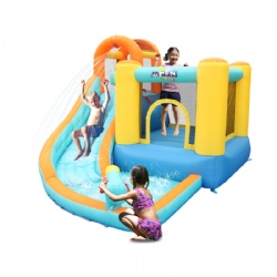 Play water children's slide inflatable castle outdoor small outdoor trampoline home indoor trampoline naughty castle