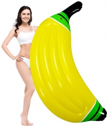 Banana Pool Swimming Ring-Large Inflatable Fruit Tube-Floating Banana Lounge pool float inflatable banana summer toy