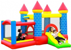 inflatable toys bounce castle house with air machine naughty castle for kids with 3 people outdoor backyard garden