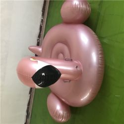 Customized Special inflatable float Rose Golden flamingo pool float toy