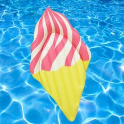 Beautiful PVC 160cm with Inflatable Ice Cream Pink float for water Floats