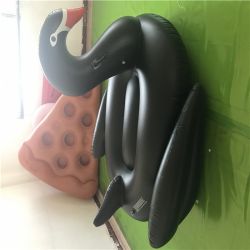 Thickness 0.3mm PVC 190*120cm Giant Black Swan Float for Swimming Pool