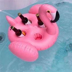 Amazing cup Holder with inflatable Flamingo Four holder for Sale