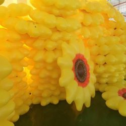 Sunshine float toy inflatable Yellow Sunflower float for your Holiday trip fun