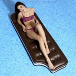 180cm float Inflatable Brown Chocolate float mattress mat for Kids Present